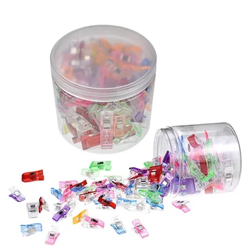

50Pcs Sewing Clips Fabric Craft Plastic Clips Hemming Clamps Crochet Knitting Crafting Clips for Patchwork Garment Accessories