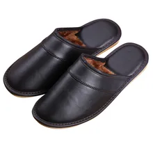 Waterproof Men Slippers Velvet Warm Casaul Flip Flops Comfor Home Slippers Pantuflas Zapatillas Casa Hombre Мужские Тапочки#25