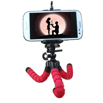 

Universal Flexible Sponge Octopus Tripod Mini Phone Tripod Holder Clip Stand Camera Tripod With Bluetooth Remote Shutter tripe