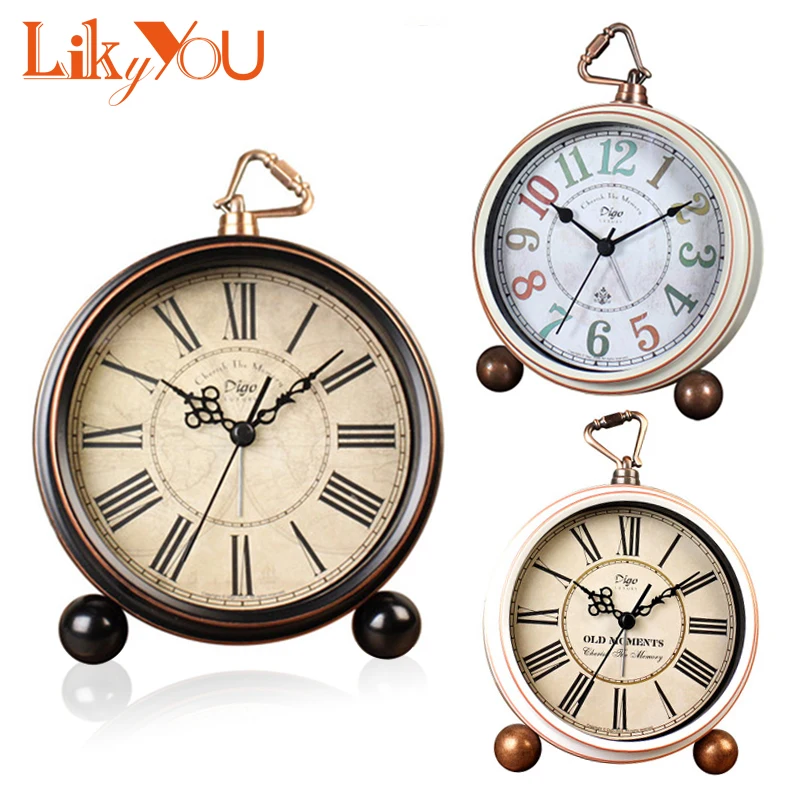 Hot Roman Digital Desk Clocks Retro Large Antique Needle vintage alarm Vintage retro desk for Home Decor | Дом и сад