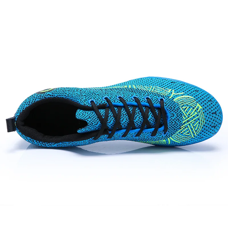 Стиль футбольные бутсы дышащие Fly Woven-C Luo 11 сломанные ногти мужские Детские Молодежные плоские 2050 для ногтей