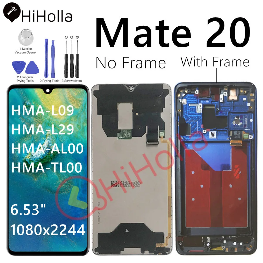 

Original LCD For Huawei Mate20 Mate 20 Display Screen Touch Digitizer With Frame Replace For Huawei Mate 20 LCD Screen HMA-L29