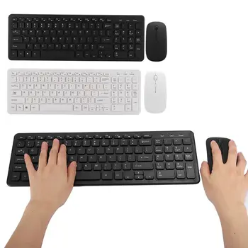 

wireless keyboard mouse combo Office Gaming Accessories for Notebook Computer 3-Speed Wireless Mouse