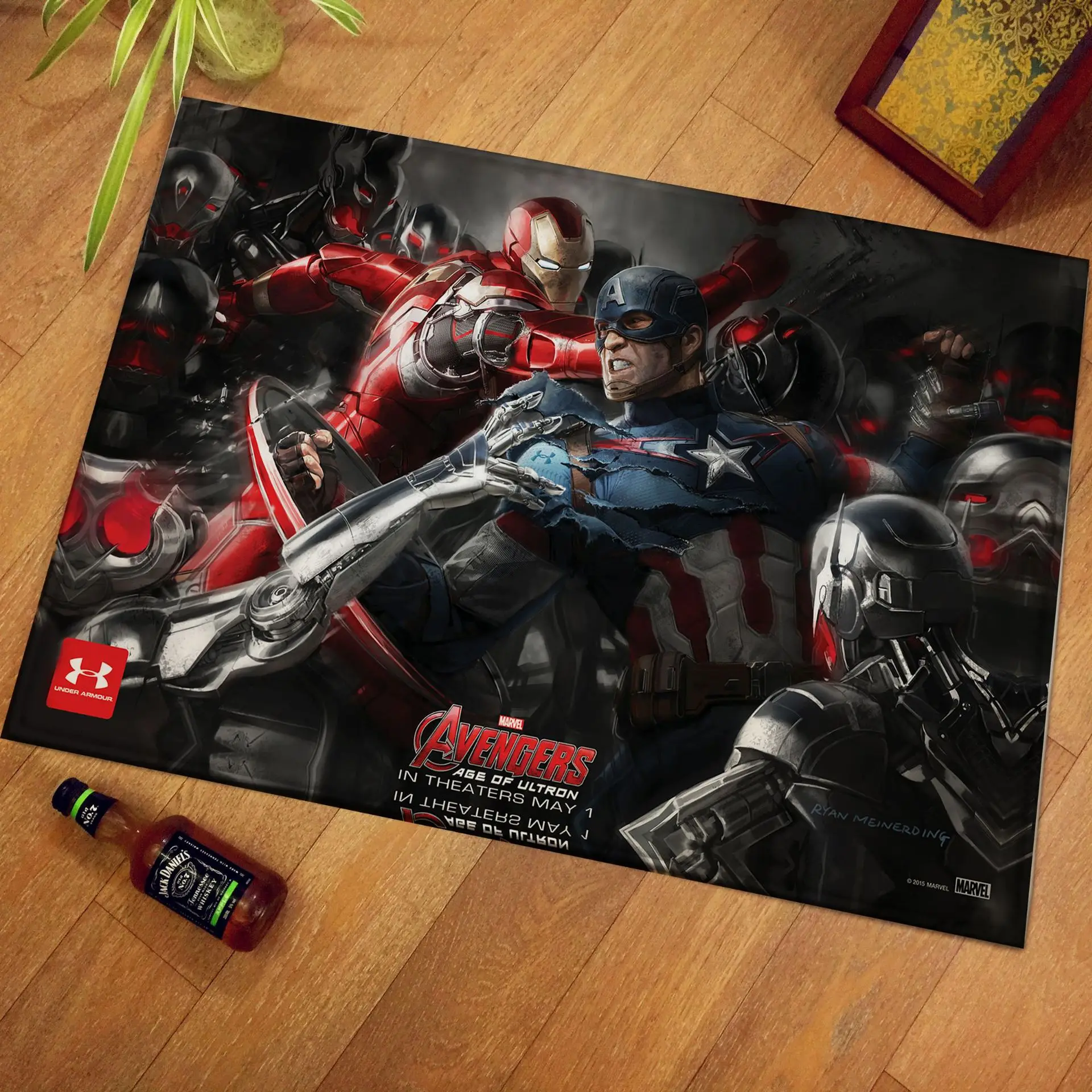 60x40 см Marvel принт Человека паука современный домашний Придверный коврик стелька