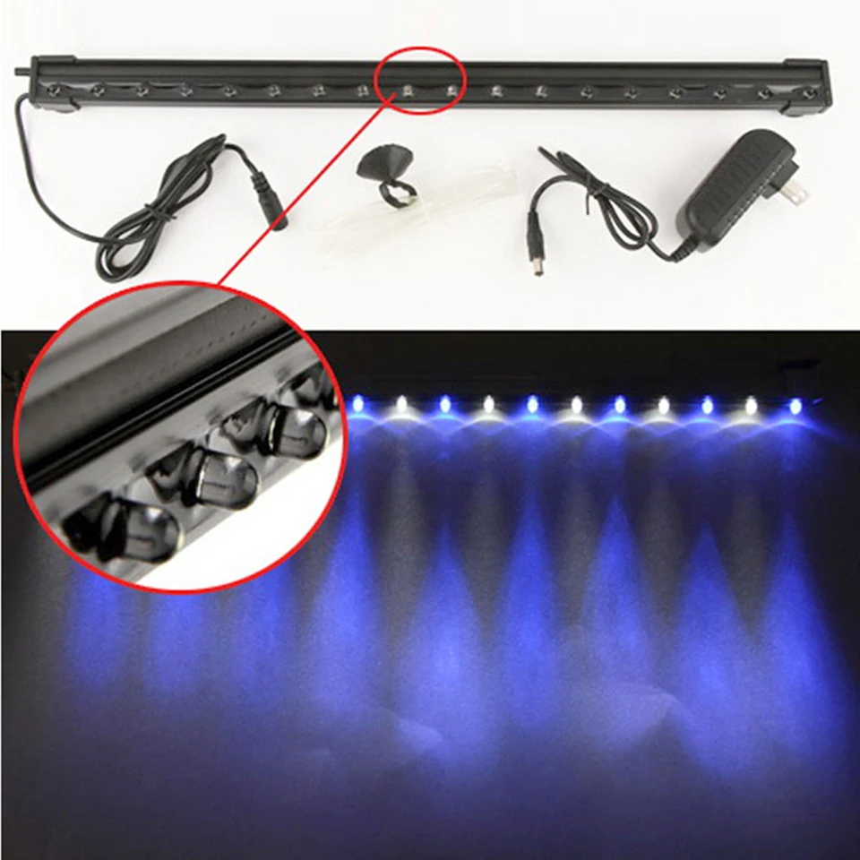 

46cm Underwater Submersible Fish Tank Light Color Changing LED Air Bubble Light Aquarium Air Bubble Lamp Oxygen for Fish tank