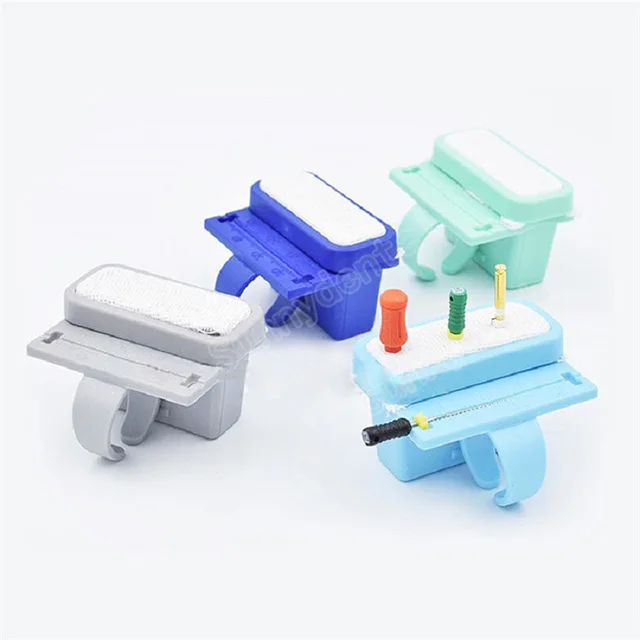 random color Стоматологическая подставка для чистки Endo, пенополистирол, держатель блока, линейка на палец, измерительная шкала, линейка Endo, стоматологическая эндодонтия, инструмент - Цвет: random color