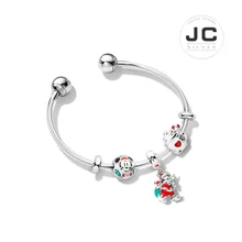 JC модный очаровательный 925 пробы серебряный DIY браслет Дерево желаний кулон, мужской женский браслет Женские аксессуары ювелирное изделие подарок