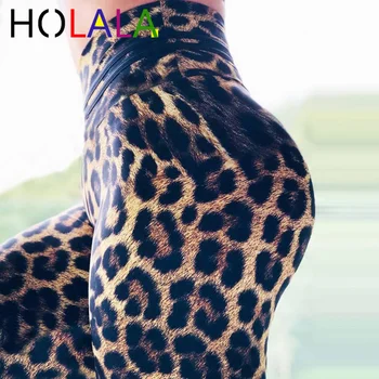 

Professional Running Fitness Gym SPORT Leggings Trouser Pencil Leggins Vertvie Printed Women Push Sweatpants Leopard Sweat