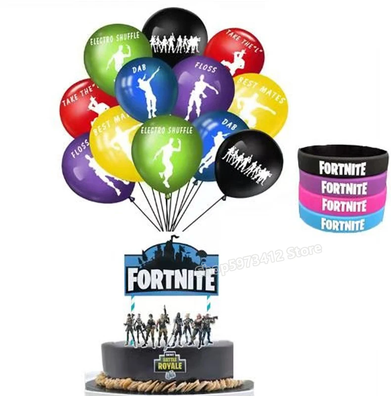 Birthady вечерние баллоны комплект Fortnites Алюминий пленка воздушные шары Детские