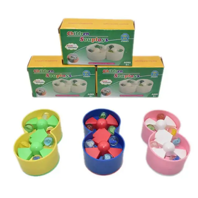 Hot Fidget Reliver Stress Toy Decompress Glass Marbles Balls Charms Clear Pinball Machine Desk Rotating Toys Adult Children Gift 5