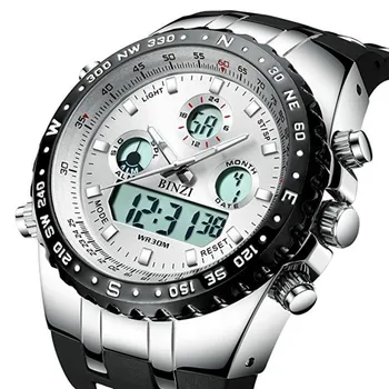 

Luxury LED Digital Sports Men Watches Military Dual Display Watch Relogio Masculino Waterproof Wrist Watch Fashion Clock Male