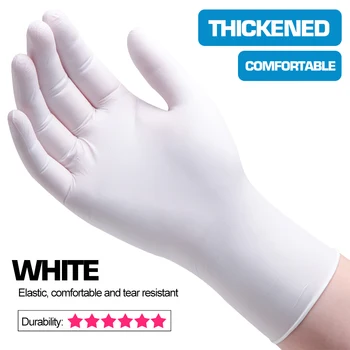 

Gloves Latex 50pcs Disposable Universal Cleaning Work Finger Gloves Protective Safety Health Catering Food Nitrile 50 Pcs