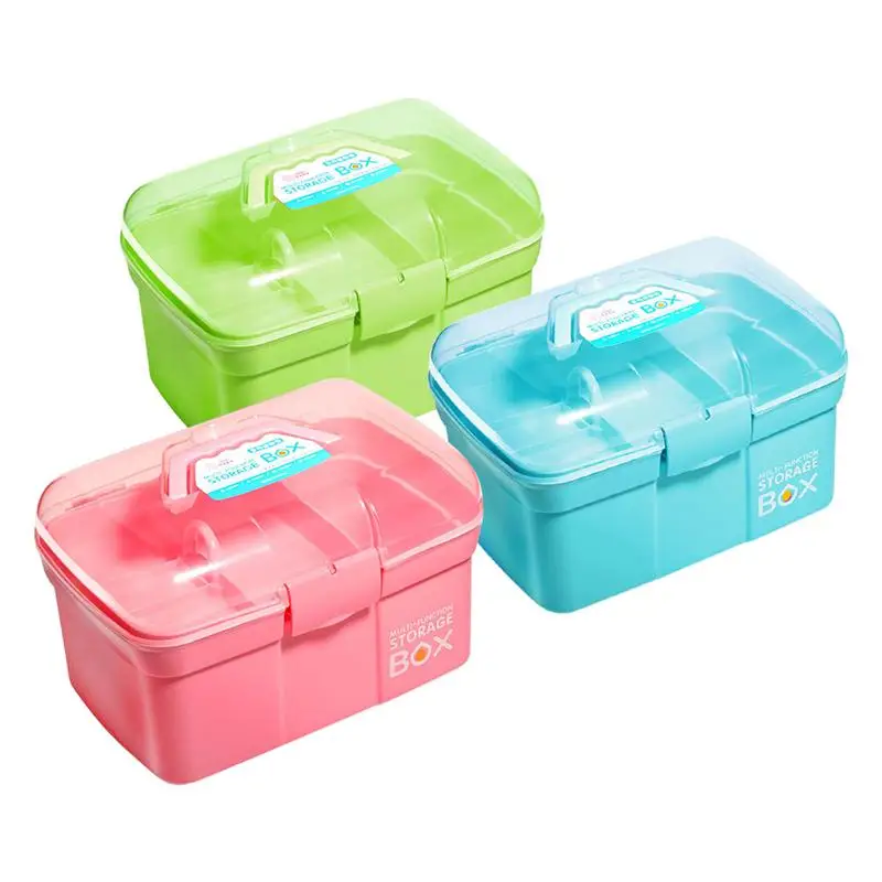 Ящик для хранения инструментов для ногтей, пластиковый Профессиональный легкий прочный Набор инструментов для дизайна ногтей, коробка для хранения бутылок, держатель для макияжа, коробка