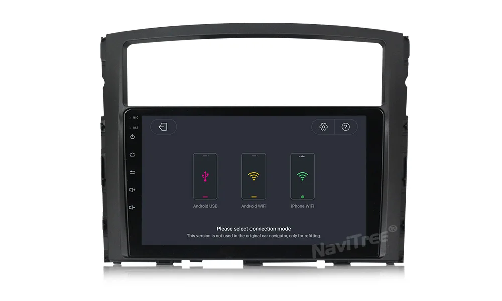 NaviTree 9 дюймов ips 2.5D T3 Android 9,0 автомобильный Радио мультимедиа для Mitsubishi PAJERO V97/V93 2013- SWC wifi USB bluetooth FM