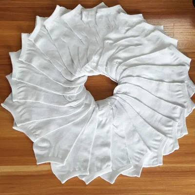 12pcs/6pair Women Socks Heart Dot Solid Cute Socks Short Woman Socks Slippers Cotton Blends Low Cut Ankle Boat Socks Summer White