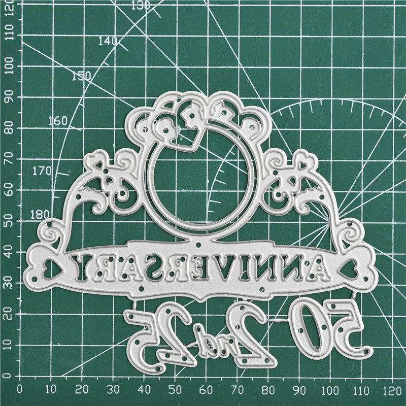 InLoveArts 1st 2nd 25 50 Юбилей Рамка металлический Трафаретный вырубной штамп ремесло