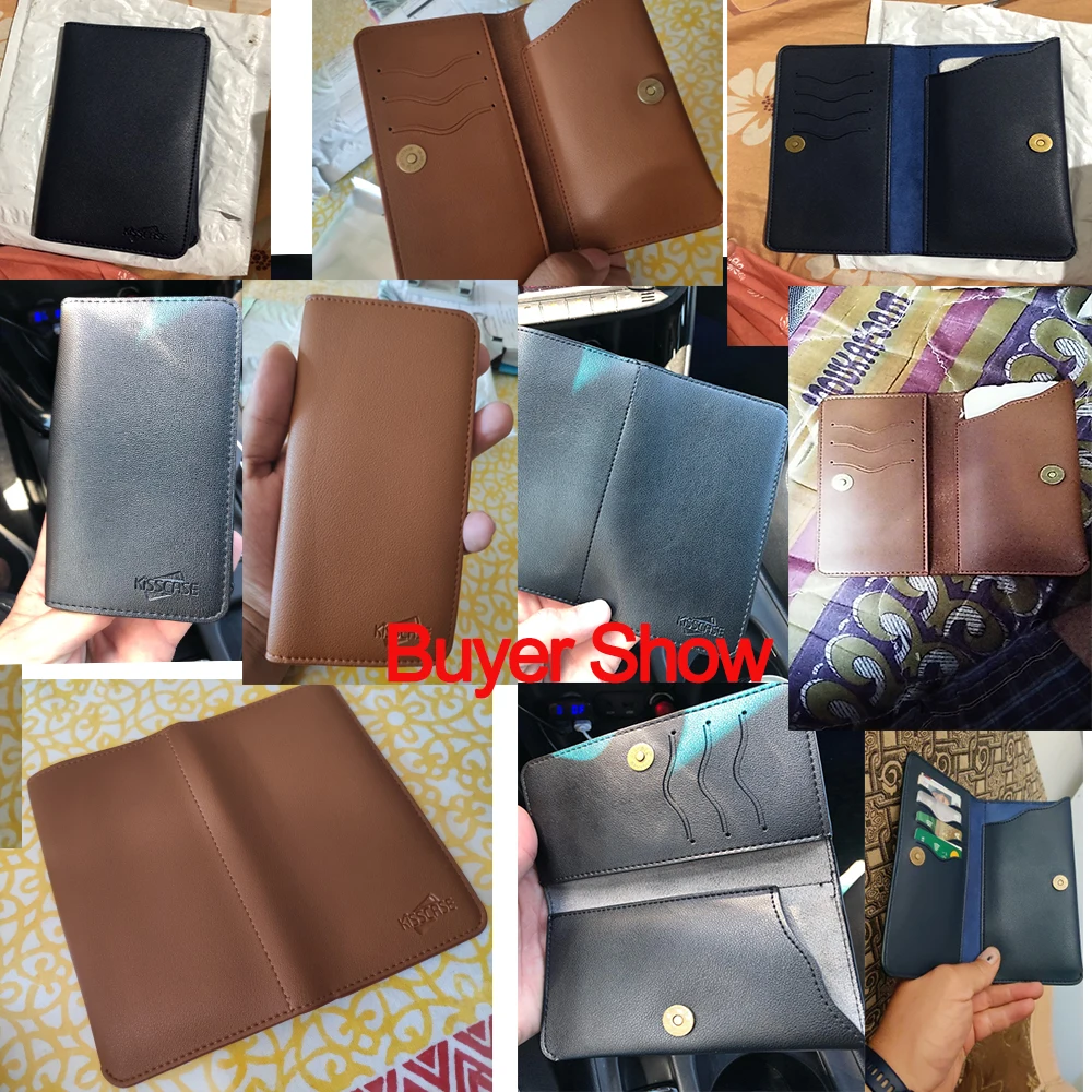 Роскошный прочный кожаный чехол кошелек KISSCASE для телефона iPhone Samsung Huawei Xiaomi Meizu