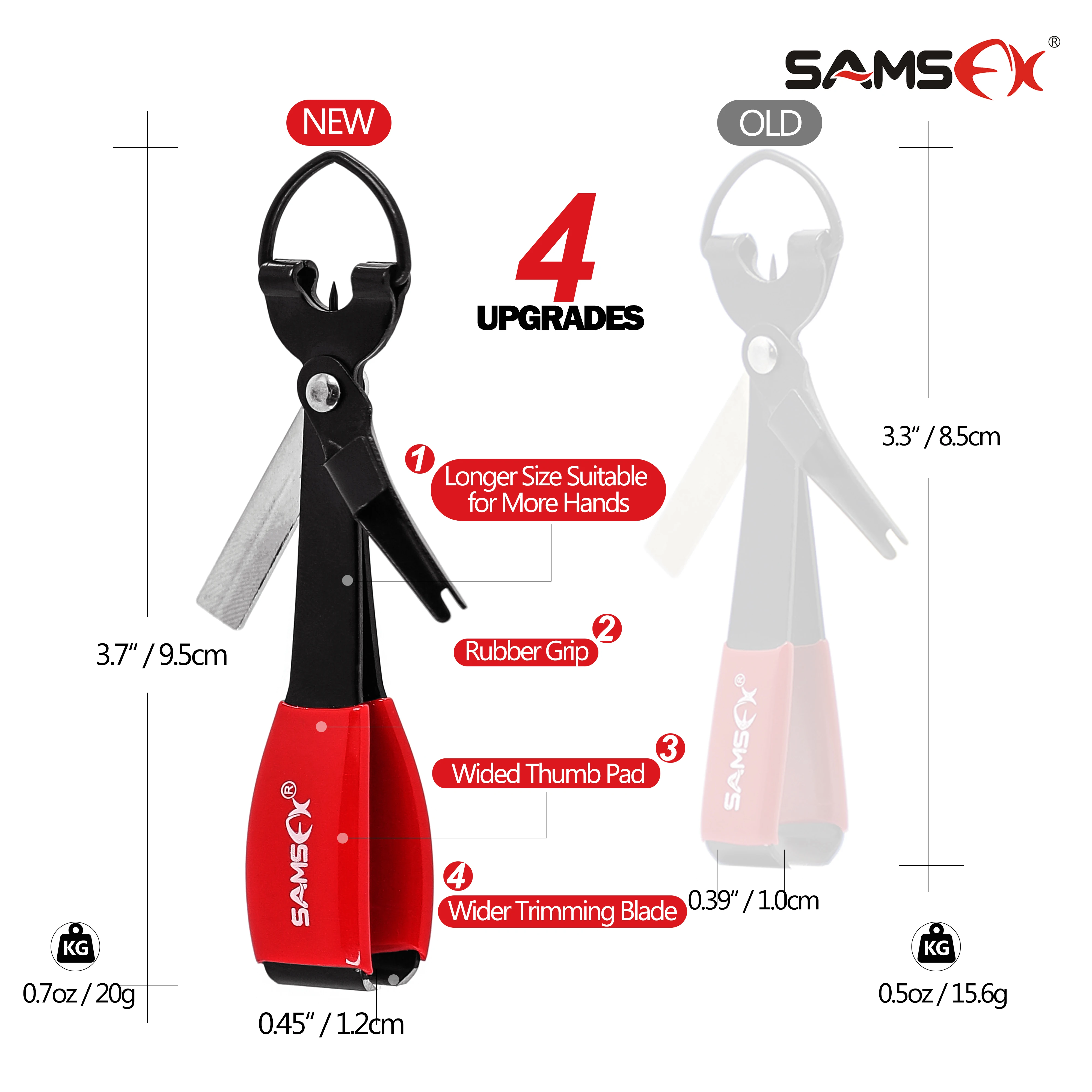 SAMSFX Pro Fast Tie Fishing Quick Knot Tool Nail Knotter Tying Line Cutter Clipper Nipper w/ Zinger Retractor Tackle Accessories