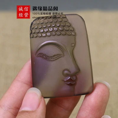 Натуральный обсидиан Shakyamuni Полулицо Висячие