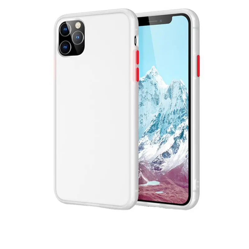Новейший подходит для IPhone 11/11 Pro/11 Pro Max Мягкий ТПУ чехол матовый полупрозрачный чехол для задней крышки телефона
