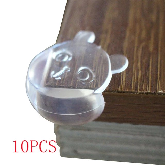 5/8/10Pcs Child Baby Safety Silicone Protector Table Corner Edge Protection Cover Children Anticollision Edge & Guards Light Green