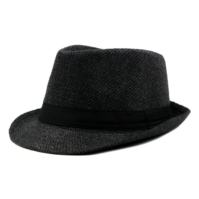 Зимняя фетровая шляпа sombrero mujer, новинка, Шерстяная кепка среднего возраста, повседневная универсальная джазовая Кепка, мужская шляпа-Панама, Chapeau Bonnet Homme