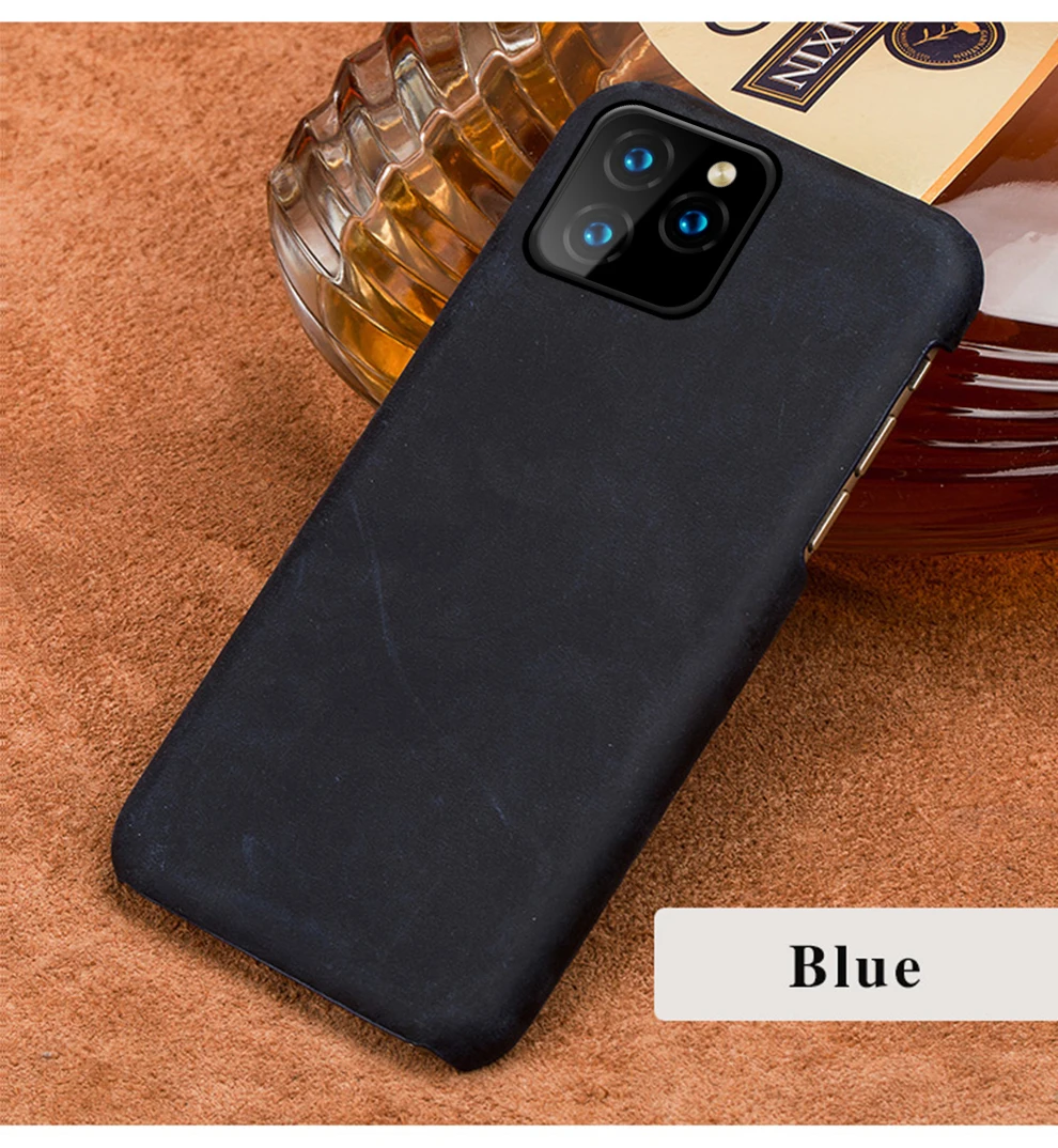 Чехол для телефона из натуральной кожи для iphone 11 pro max Crazy Horse, роскошный винтажный Чехол для Apple iphone 6s 6 8 7 6s Plus, защитный чехол