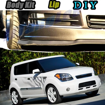 

Car Bumper Lip Front Spoiler Skirt Deflector For KIA Ray 2011~2020 Tune Car Modified Body Kit VIP Hella Flush Lips