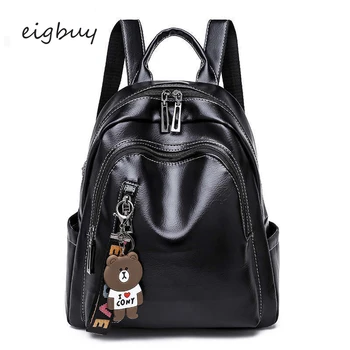 

Women Backpack Luxury Classic Student Solid Zipper Nylon Black Fashion Backpacks For Teenage Girls Mochila Student Bag Bookbag