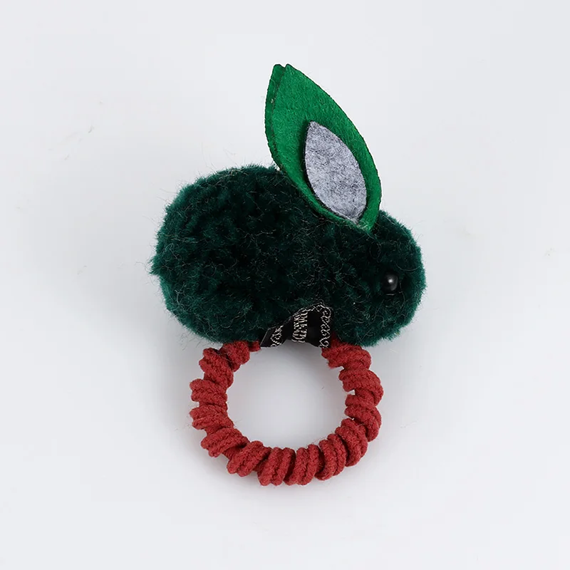 Милые животные волосы мяч кроличьи волосы кольцо женские эластичные резинки волос украшение на голову в Корейском стиле детские