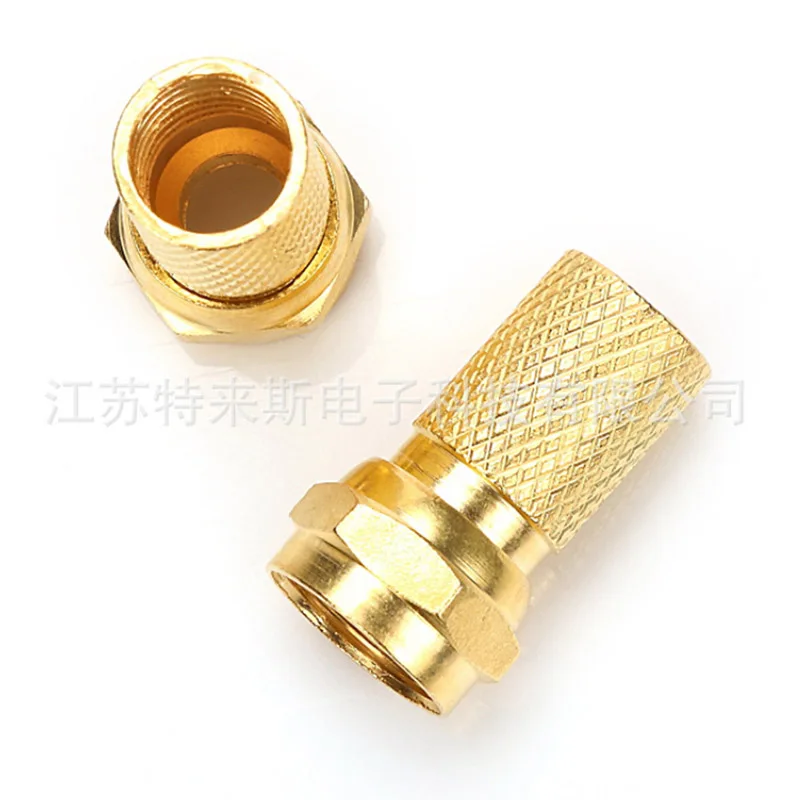 Wire Connector Coaxial Cable Connector RF Connector 10pcs For RG60 Satellite TV Antenna