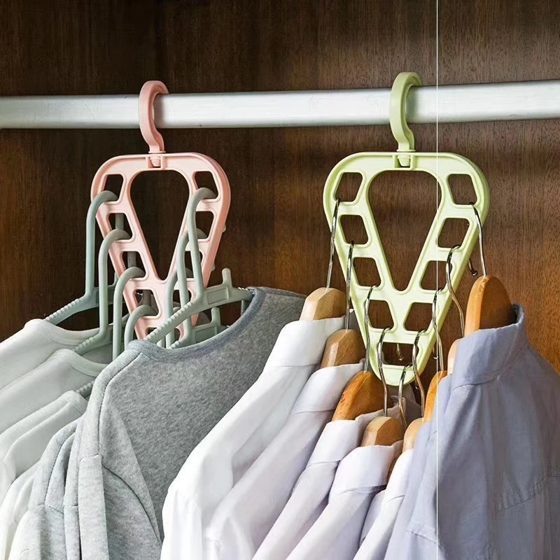 9hole Magic Clothes Hanger Closet Organizer Space Saving Multifunction Drying Racks Wardrobe