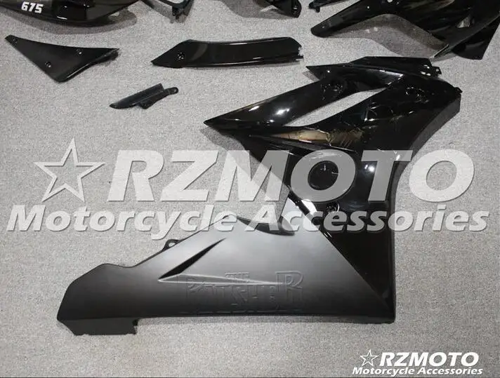 4 подарки инжектор ABS мотоцикл обтекатели комплект подходит для Triumph Daytona 675R 675 2009 2010 2011 2012 09 10 11 12 черный глянцевый