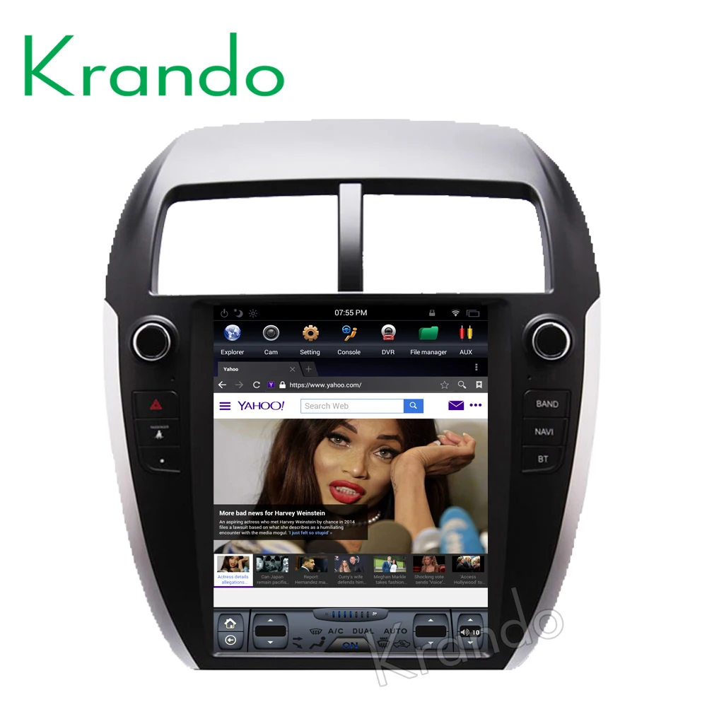 Автомобильный мультимедийный плеер Krando Android 8 1 4 ГБ 64 10 дюйма с вертикальным