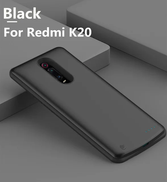 KQJYS 6500 мАч Зарядное устройство для Redmi K20 зарядное устройство чехол s Внешний аккумулятор чехол s для Xiaomi Redmi K20 Pro Чехол - Цвет: Black for K20