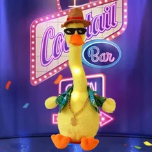 Peluche de canard dansant, jouet électrique doux pour bébés, qui peut chanter et danser, voix Interactive, jeu pour enfants