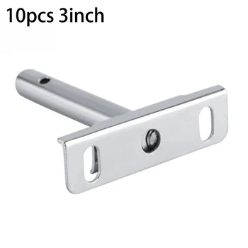 

10pcs 3/4/5 Inch Concealed Floating Shelf Brackets Floating Wall Mount Shelf Support Cold Rolled Steel For 20-30mm Thickness