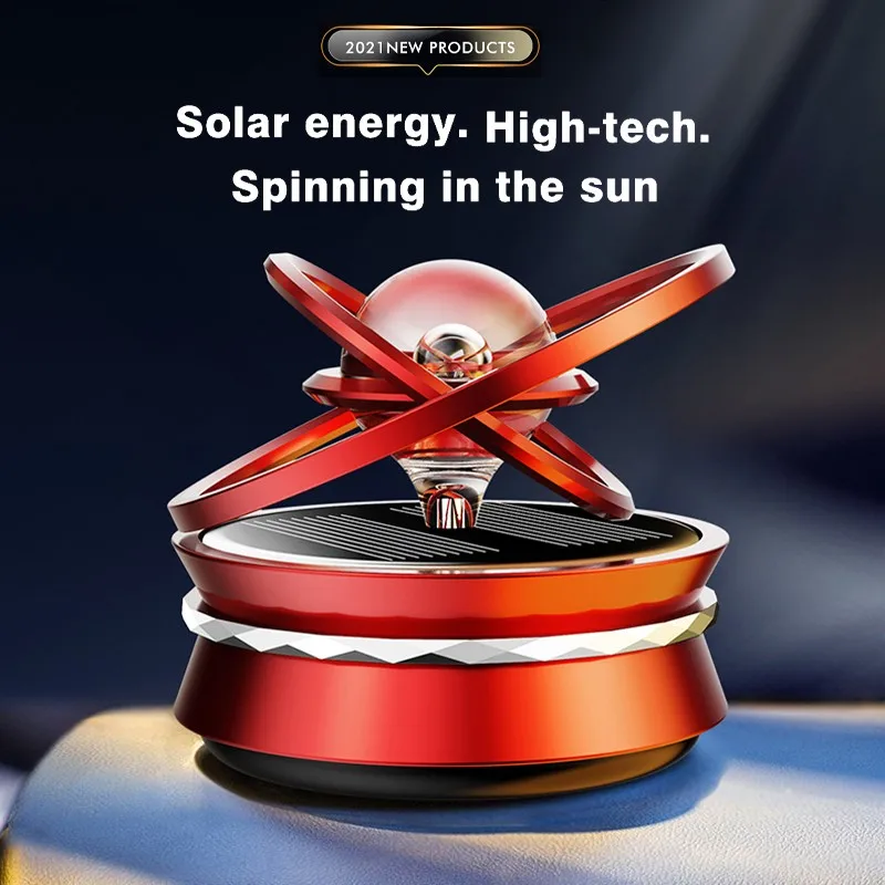 Solar Magnetic Levitation Alloy Car Rotating Creative Ornaments Decoration System Planet Perfume Holder Accessories | Автомобили и