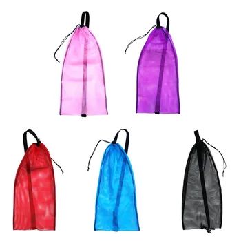 

Scuba Diving Dive Snorkeling Swimming Fins Goggles Mask Swimwear Drawstring Mesh Gear Hand Bag Carry Backpack - Choose Colors
