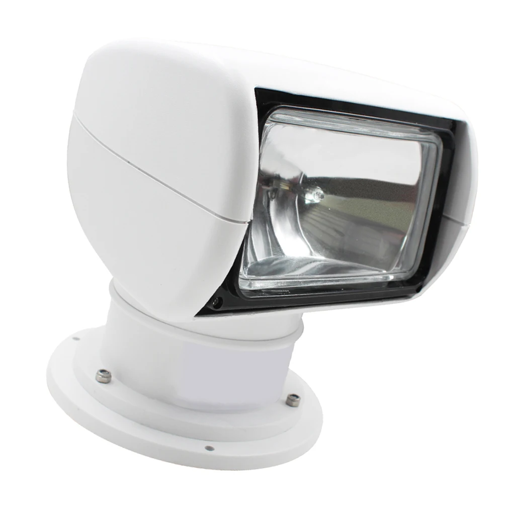 Boat Remote Control Spotlight, 24V 100W Bulb - Marine Searchlight, Truck Car Kits