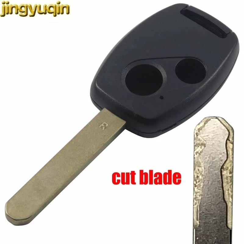 jingyuqin 2 Buttons Cut Remote Key Blade fit for HONDA Accord Civic CRV Pilot Replacement | Автомобили и мотоциклы