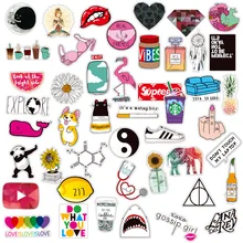 Hydroflask стикер s Девушка литера тяга коробка паста Прекрасный водонепроницаемый гитара скейт каракули стикер