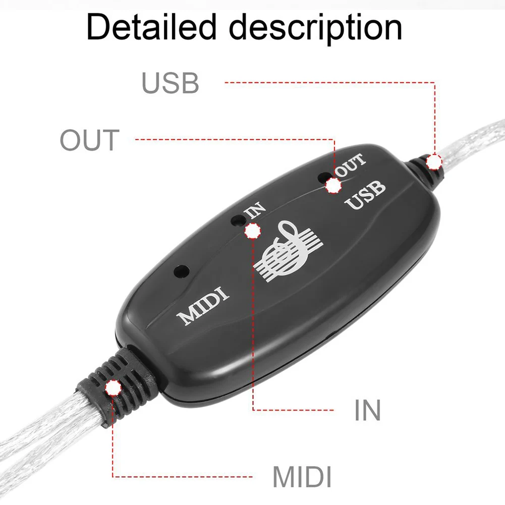 MIDI к USB интерфейсный кабель адаптер для клавиатуры электронный барабан ПК к музыкальной клавиатуре шнур ALS88
