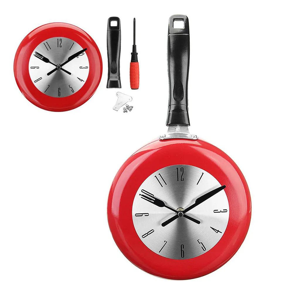 8-Inch-Frying-Pan-Design-Hanging-Wall-Clock-Kitchen-Metal-Watch-Saat-for-Novelty-Art-Home (2)