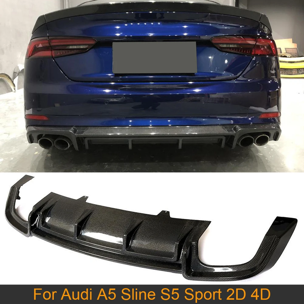 Автомобильный задний бампер диффузор для губ Audi A5 Sline S5 Sport 2D 4D 2017 2018 нестандартный