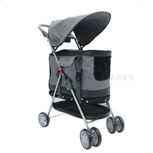 Многофункциональный светильник-коляска для домашних животных, складная четырехколесная коляска для домашних животных, большая коляска для собак, товары для собак