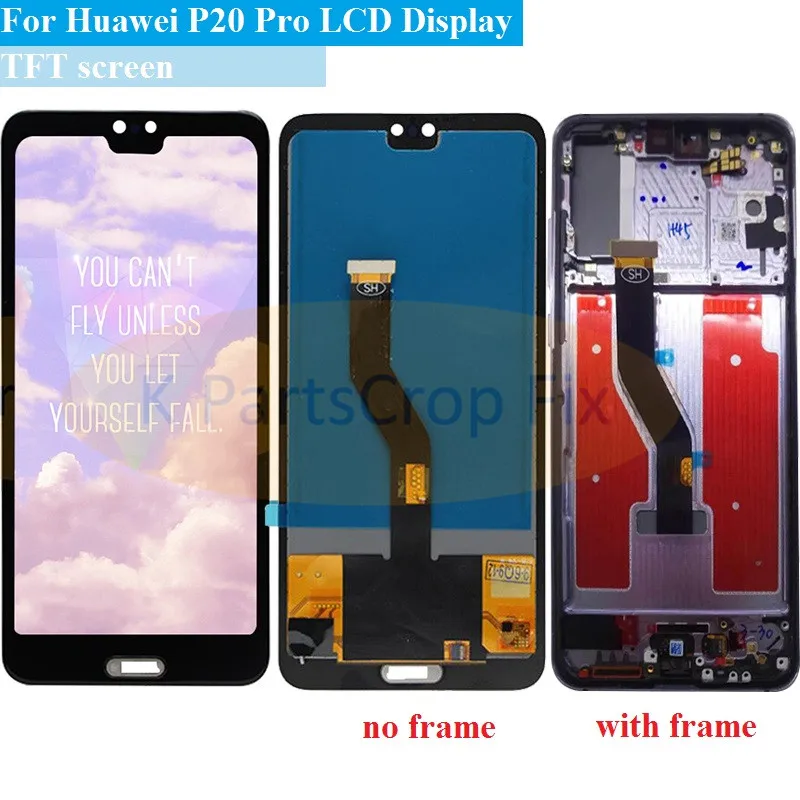 TFT для huawei P20 Pro lcd дисплей кодирующий преобразователь сенсорного экрана в сборе P20 Pro lcd с рамкой 6," для huawei p20 pro замена экрана