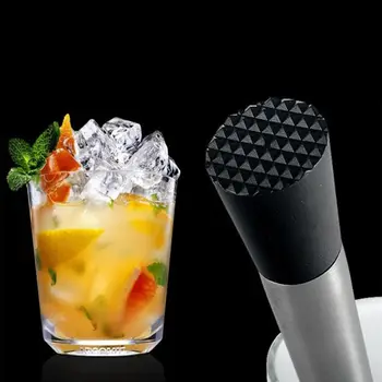 

2PCS Muddler Bar Tool Stainless Steel Cocktail Muddler Professional Drink Muddle