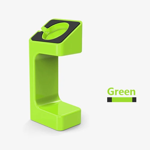 Green Подставка для смарт-часов Apple watch 4 5 3 2 1 iWatch 42 мм 38 мм 44 мм 40 мм аксессуары для часов подставка держатель черный белый - Цвет ремешка: Green