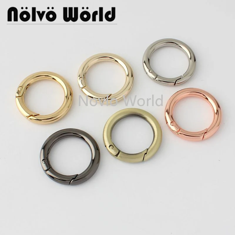 Мир Nolvo 5 20 100шт 6 цветов полированные серебряные пружинные кольца для ворот o